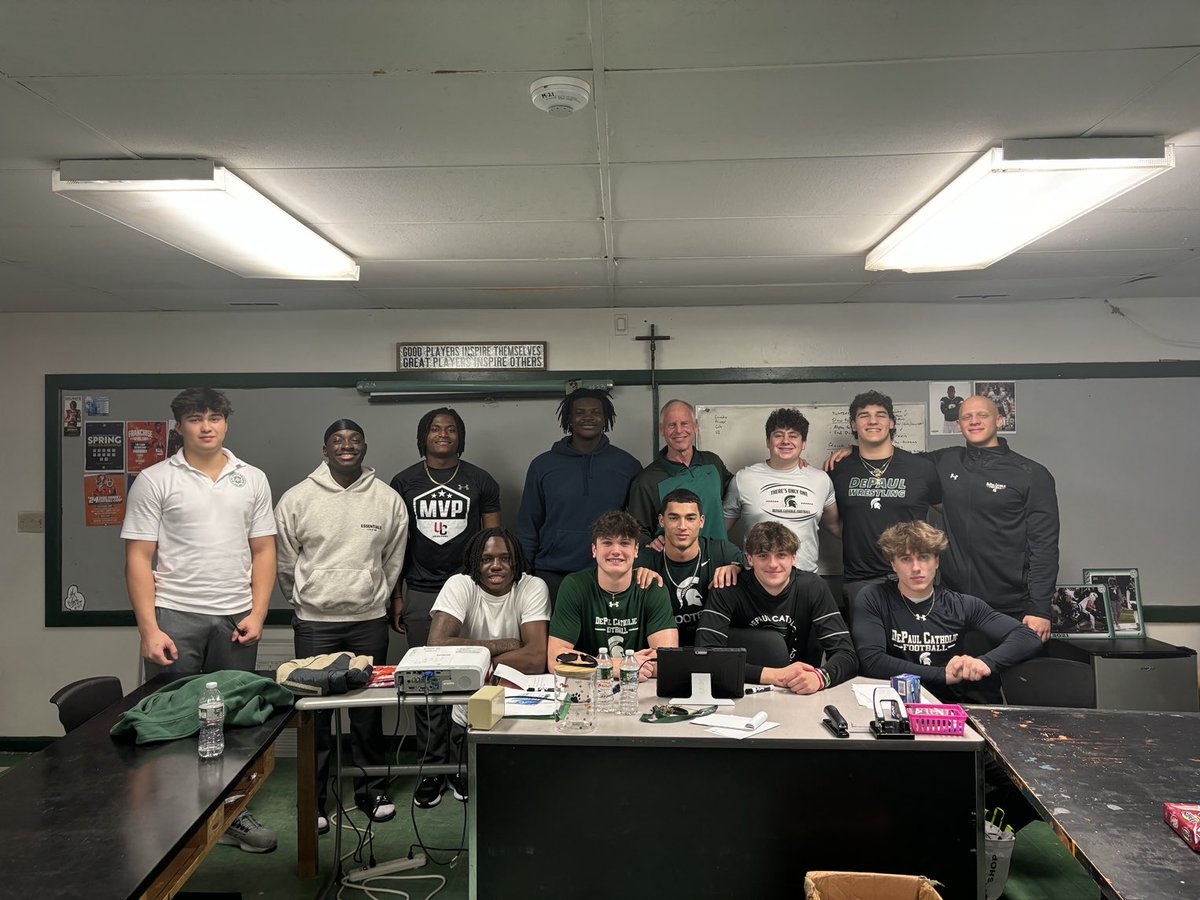 DePaul Catholic (NJ) football leadership counsel…a few words of wisdom for them!
