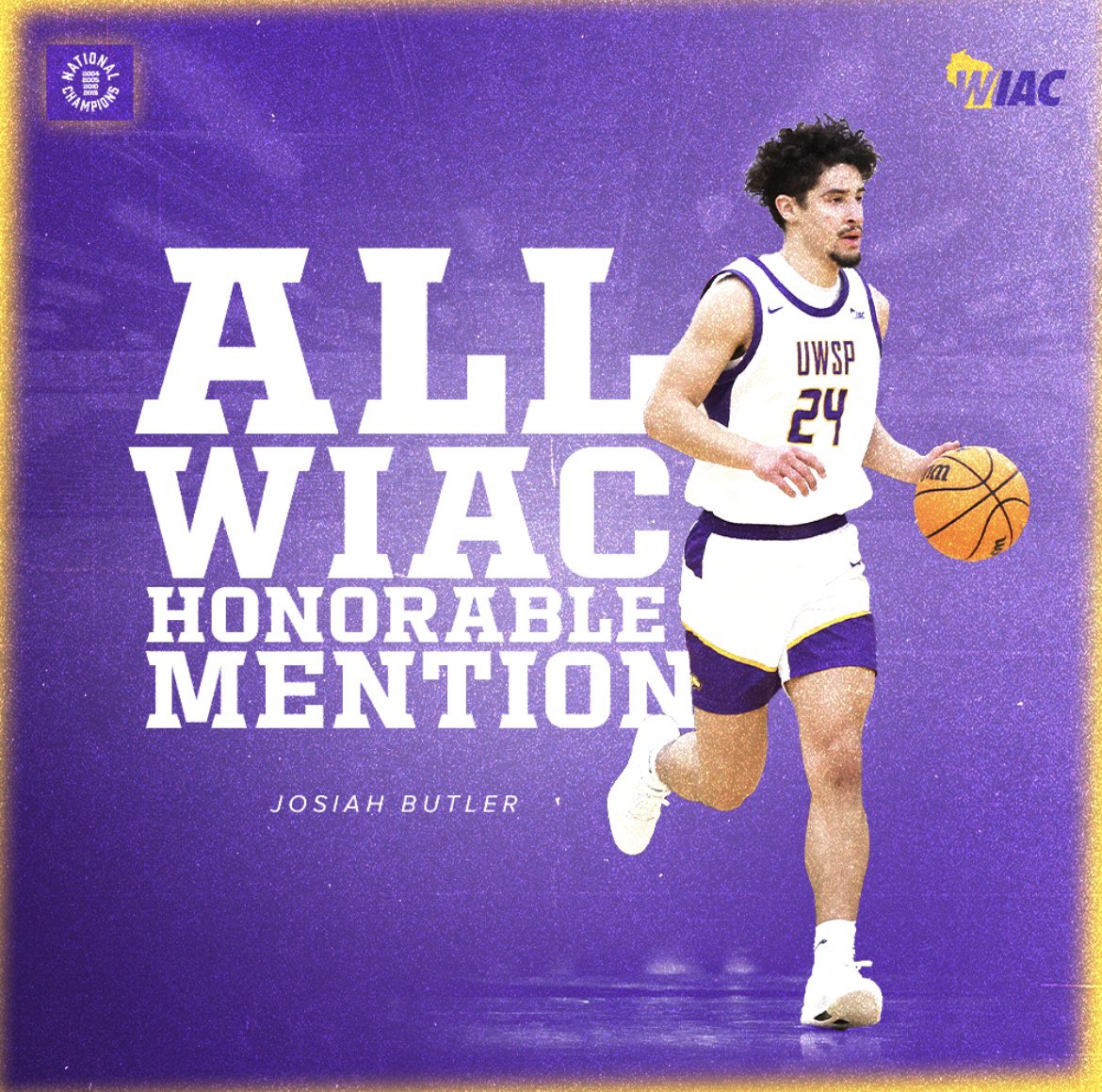 PointersMBB's tweet image. Congratulations to freshman Josiah Butler on earning All-WIAC Honorable Mention #Pointers