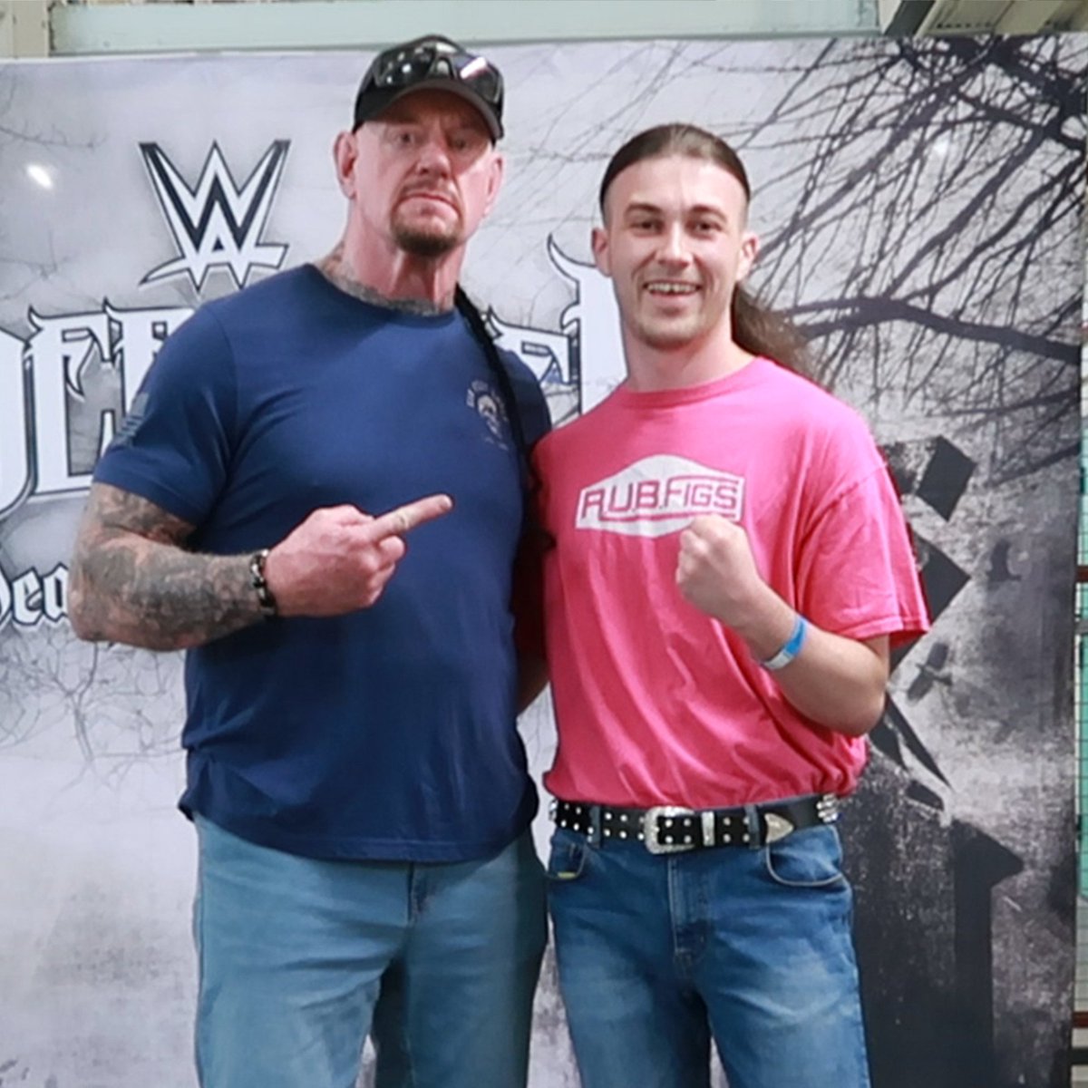 RUBFigs's tweet photo. When I was younger, I made up a bucket list and only two things were on it: 
1. See The Undertaker Wrestle In Person ✅
2. Meet The Undertaker
We ticked the first one off back in 2018, and as of 23rd of Feb 2024, the bucket list is officially complete!!!

https://t.co/C9YN2AsjT0 https://t.co/FwMiGsMrZ4