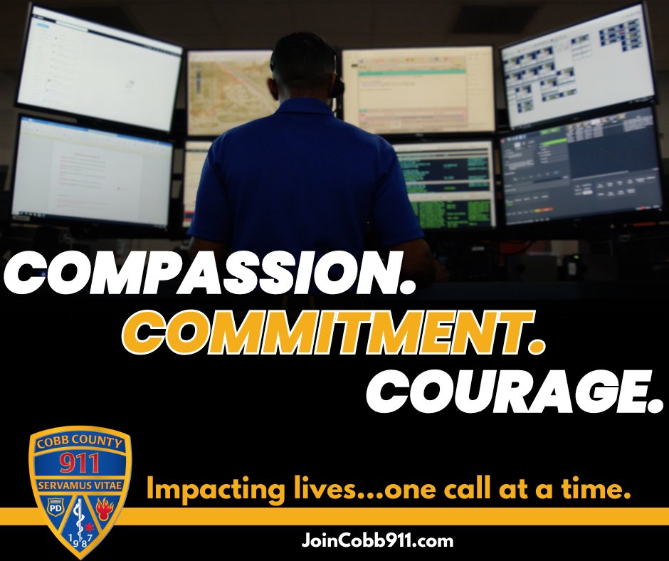 WHERE COMPASSION AND COURAGE MEET COMMITMENT.
Are you ready to make a difference in your community? Join Cobb 911 today and become an essential part of a team committed to serving and protecting others. Your journey towards making a positive impact starts now. Join #TeamCobb911.