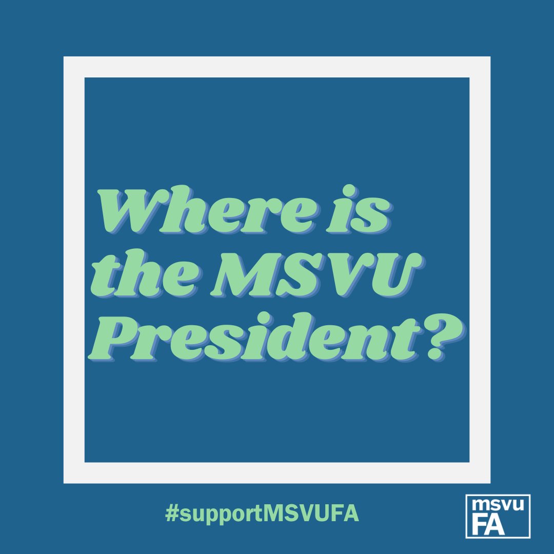 Hey all, we need your help locating the MSVU President to help bring an end to the strike! 📢🎓 Your support is crucial in these times. Let’s work together for a resolution. #supportMSVUFA