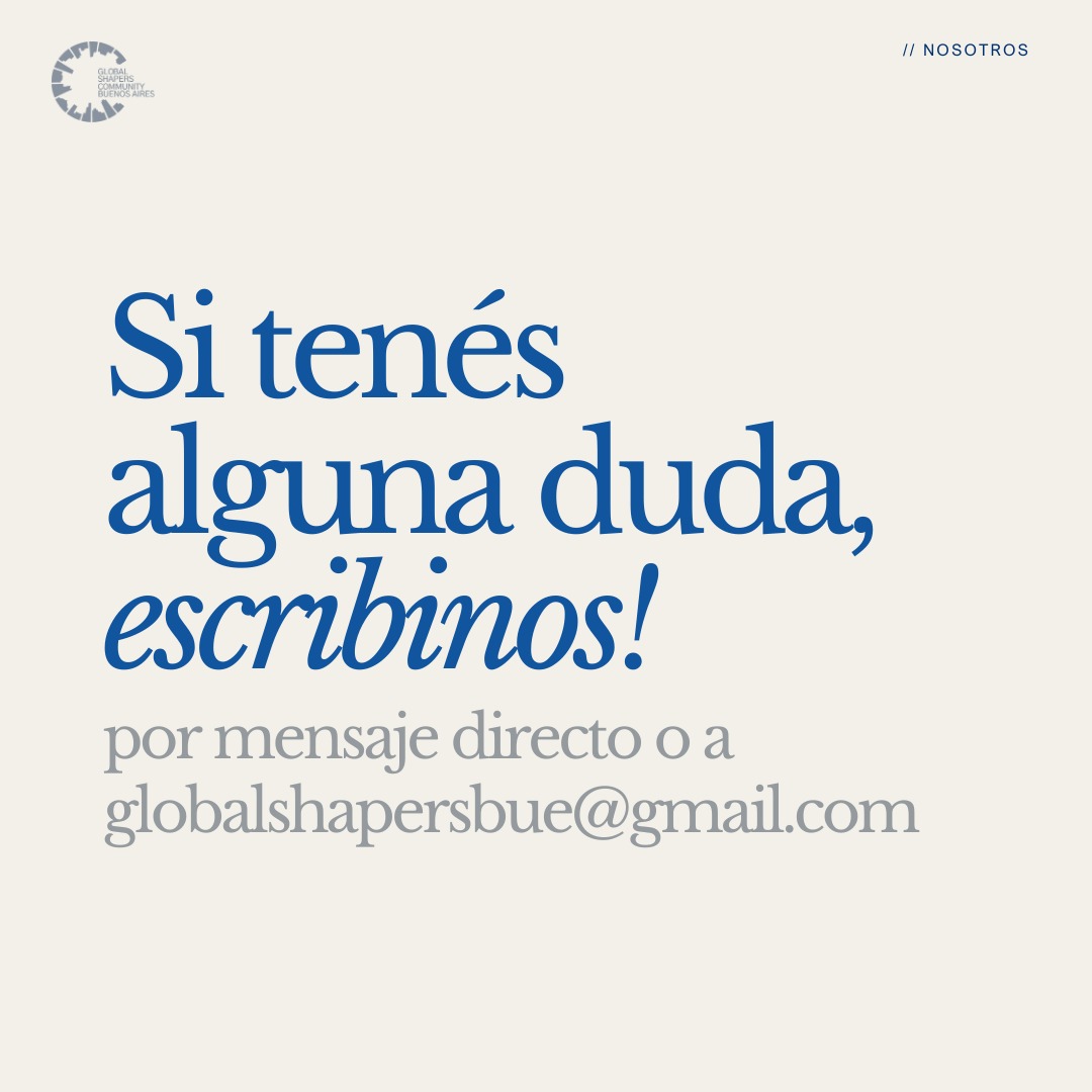 GlobalShapersBA's tweet photo. Estamos para responder tus dudas!📩 https://t.co/mzXD8PrPKy