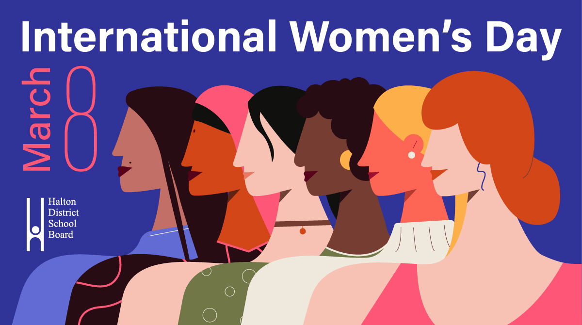 Today is International Women's Day. This year's theme is Inspire Inclusion. Today and every day, the #HDSB recognizes and celebrates the many achievements of women and girls in Halton and across the world. Happy #IWD2024!