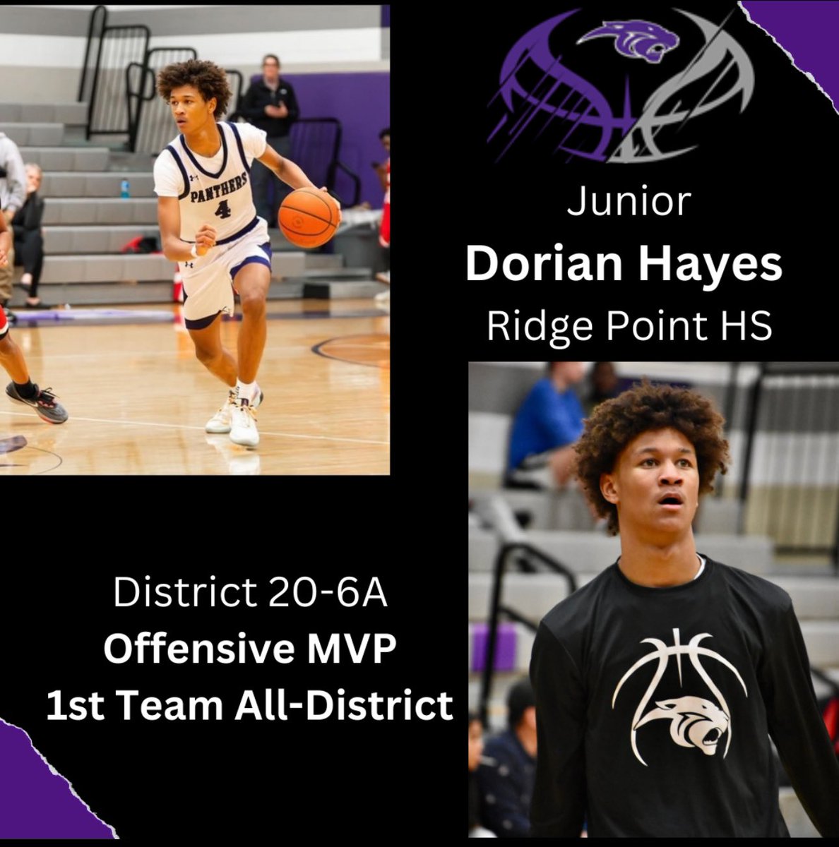 Congratulations @dorianhayes_ on being named district Offensive MVP. Great honor for an amazing kid. #Brotherhood #C>S #TGW