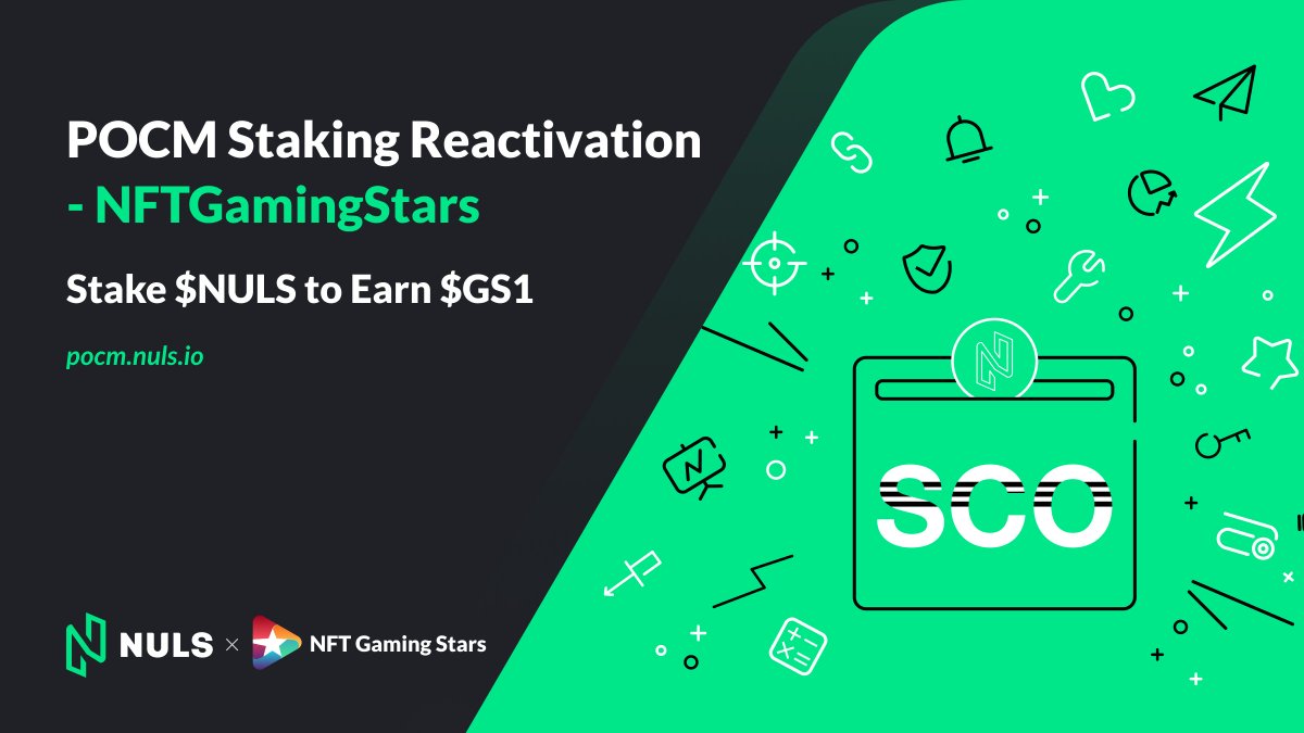 Projects keep onboarding POCM platform😀 Today, we have @nftgamingstars back on the stage! GS1 is a multi-utility #Web3 token for Walk to Earn in the Stars ecosystem, and now you can stake NULS to earn them on pocm.nuls.io Participate to earn GS1 token today ⤵️…