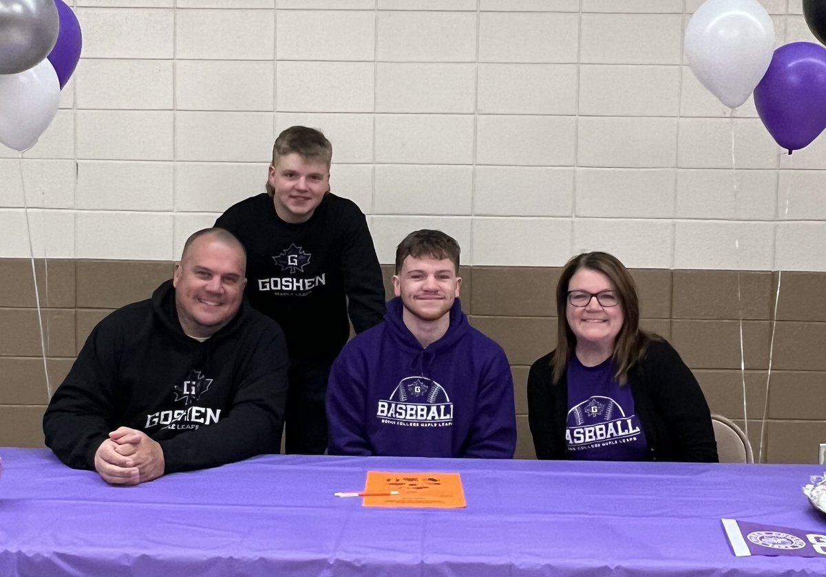 Congratulations to Landen Hirsch on signing with Goshen College to play baseball! Landen plans to study Sports Management.