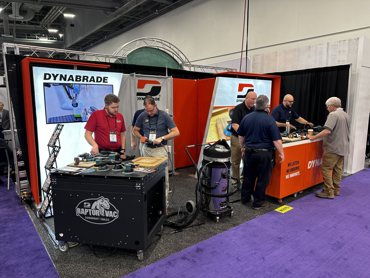 Dynabrade's tweet image. #KBIS2024 Day 2 is still going. Dynabrade is at booth W2375! Our tools are running and we are here to answer your surface finishing questions. Stop by and find out what the Dynabrade difference is.