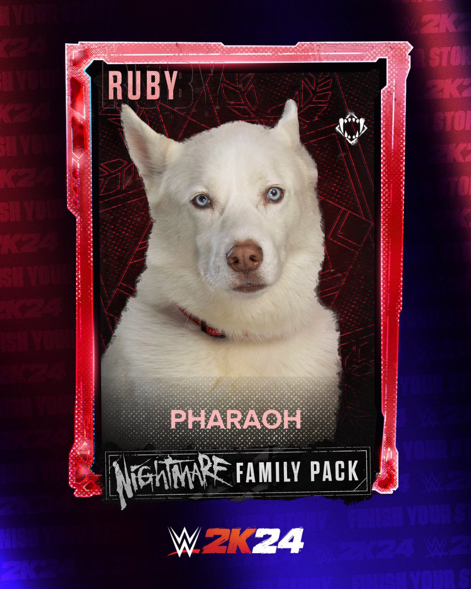 Pharaoh gonna ruff y’all up 🐾 #WWE2K24 #MyFACTION