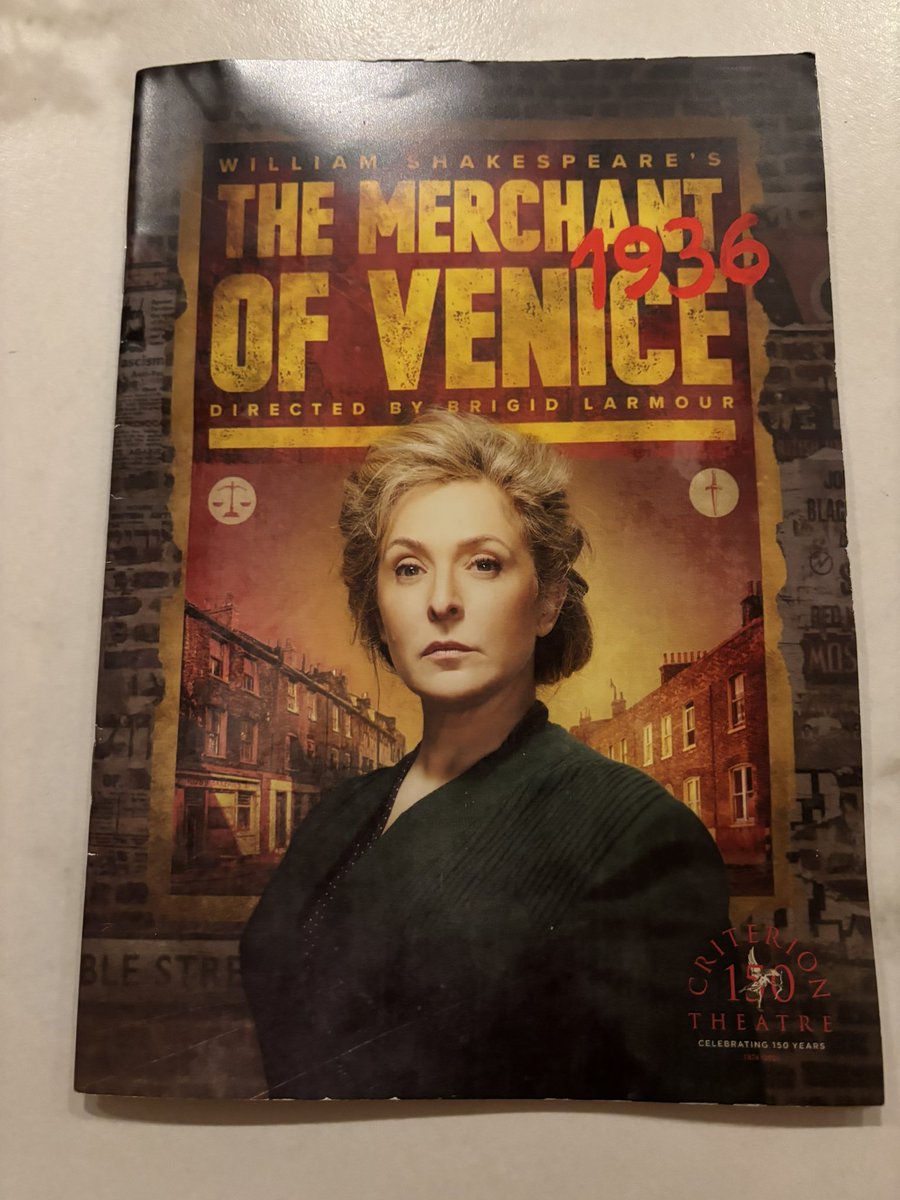 A more powerful, emotional and ultimately compelling Shylock doesn’t exist. I have long been an admirer of her work but in this @TracyAnnO is an absolute marvel. Go see whilst you have the chance. #TheMerchantofVenice1936