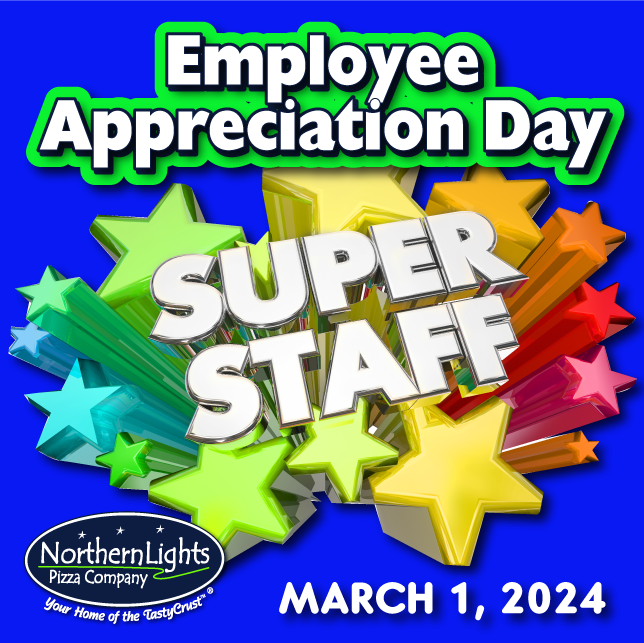 NLightsPizza's tweet photo. 🎯Don't forget about #EmployeeAppreciationDay this Friday, March 1st! Your team deserves the best and🍕@NorthernLightsPizza is ready to deliver. 🏆Call ahead and schedule your team appreciation meal. 🍕😍🥳Lent and Gluten-Free options are available.

#pizzadeliverydsm https://t.co/wvrRQIPFbD