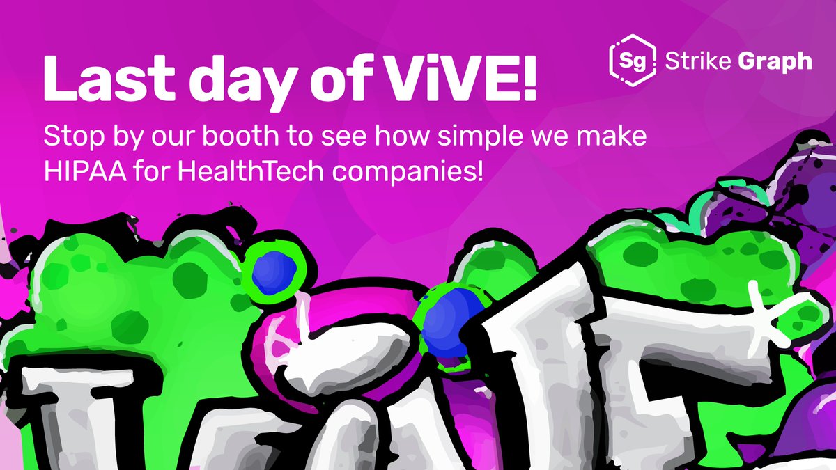 StrikeGraph's tweet image. It's the last call at #ViVE2024! Visit our booth to see how we empower HealthTech for seamless security compliance. And, click through for our strategic HIPAA checklist hubs.ly/Q02mbCTL0
#HealthTechSecurity