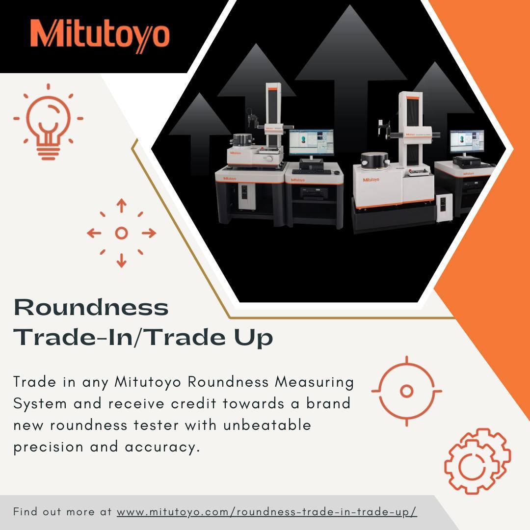MitutoyoAmerica's tweet photo. Our Roundness Systems Trade-In Trade-Up Program is still going strong! Upgrade your system to the latest and greatest Mitutoyo has to offer.
Program details: https://t.co/F6MKhQA2xj
#Mitutoyo #Roundness #TradeIn #Metrology https://t.co/29IF62sTGo