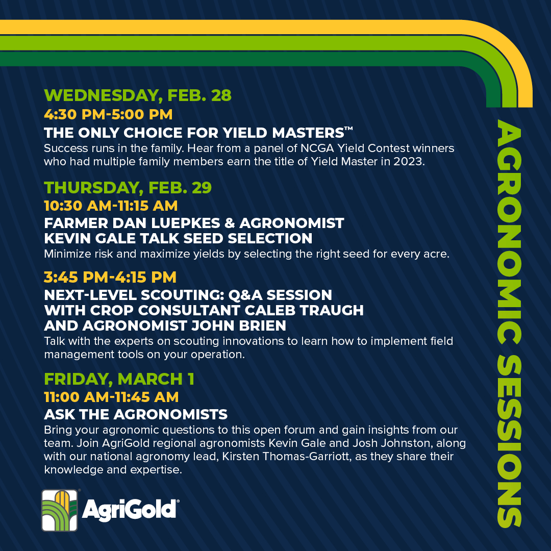 #Classic24 has begun! We'll see you at Booth #3703 this week four our agronomic sessions.