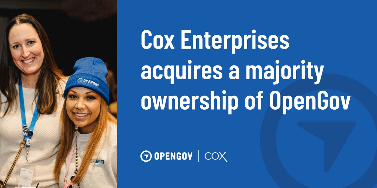 Big news: We acquired majority ownership of @OpenGovInc. It’s our largest new-industry commitment to date — valued at $1.8 billion. We’re thrilled to continue our partnership with such an innovative company committed to creating a better world. Learn more: bit.ly/4bXQtmu