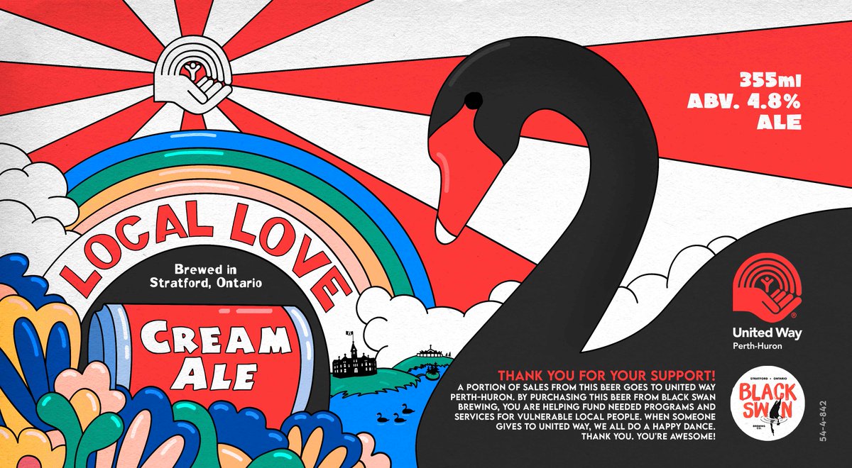 🍺 Black Swan Brewing Co.'s ❤️Local Love Cream Ale ❤️ is still available!  
When you buy a can, 50¢ goes to United Way's annual campaign.
THANK YOU, Black Swan, for "brewing up" a unique way to give back to the community!! 👍
Get yours today before it's gone.
