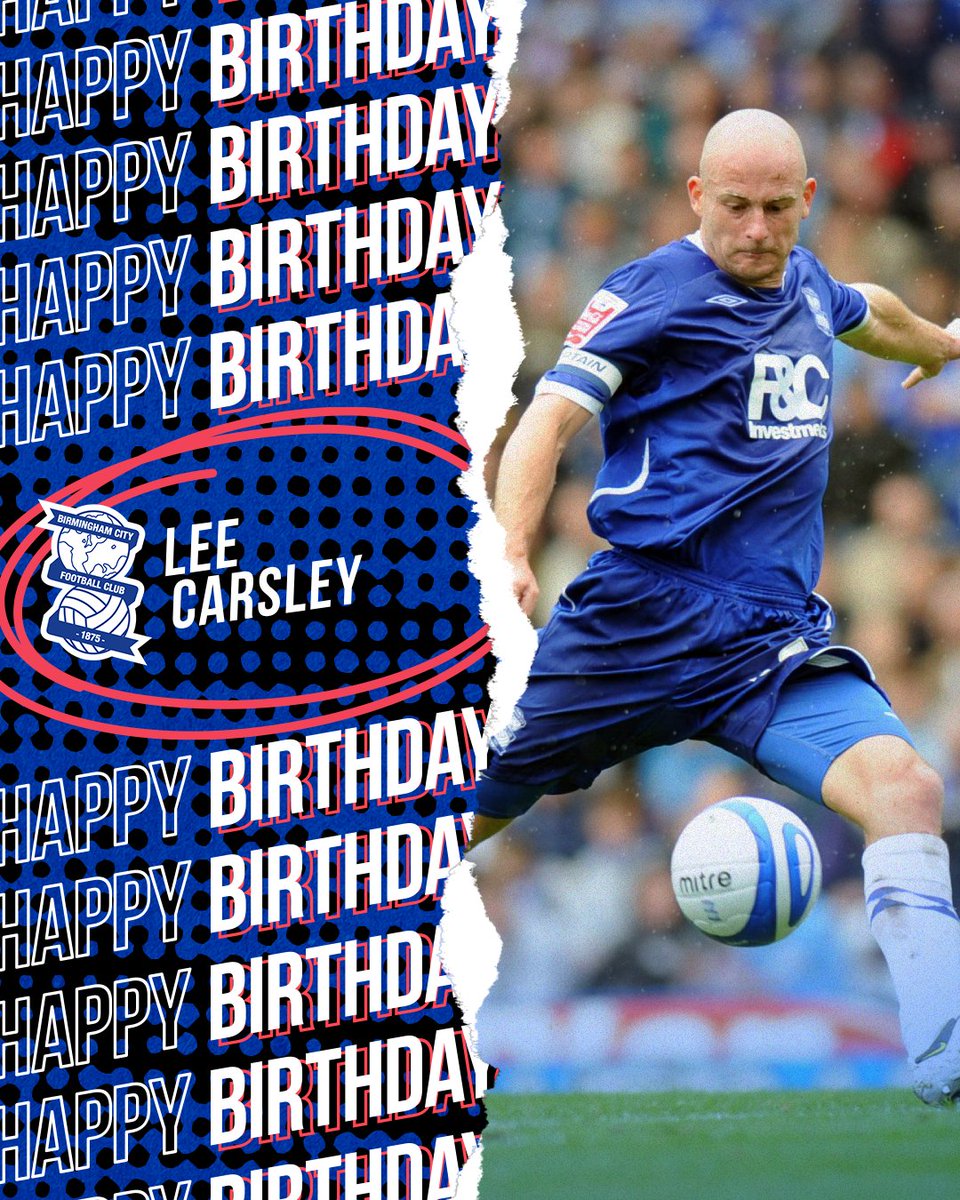 BCFC's tweet photo. Wishing a Happy Birthday to former Blues midfielder Lee Carsley! 👊 https://t.co/hL4eEhhvph