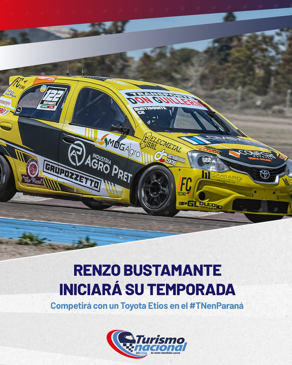 ➡️ El piloto santafesino regresará al #TurismoNacional 🚗💨 para disputar su octava competencia en Clase 2

#TNenParana 🏁

🖱️ Más información: apat.org.ar
