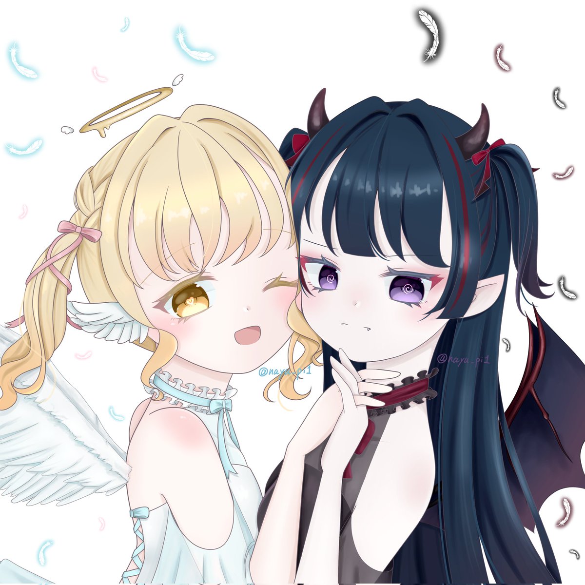 hearts426's tweet photo. #新しいプロフィール写真 
初ペア画アイコンです✨ 差分も含めて可愛い♡😇😈♡ https://t.co/e7XhP6NKOk