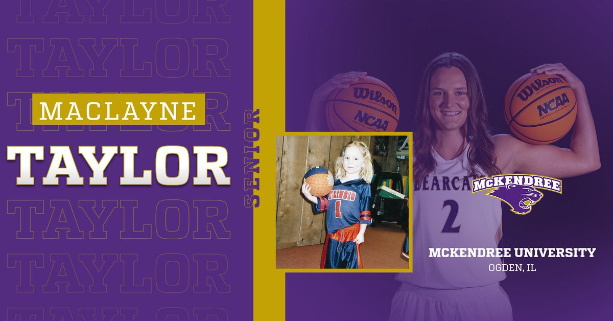SENIOR DAY is Saturday at 1pm! Show up early to help us honor this awesome group of young women! Maclayne Taylor! Mac has spent the last two years in a Bearcat uniform! She transferred from Lincoln Land CC!