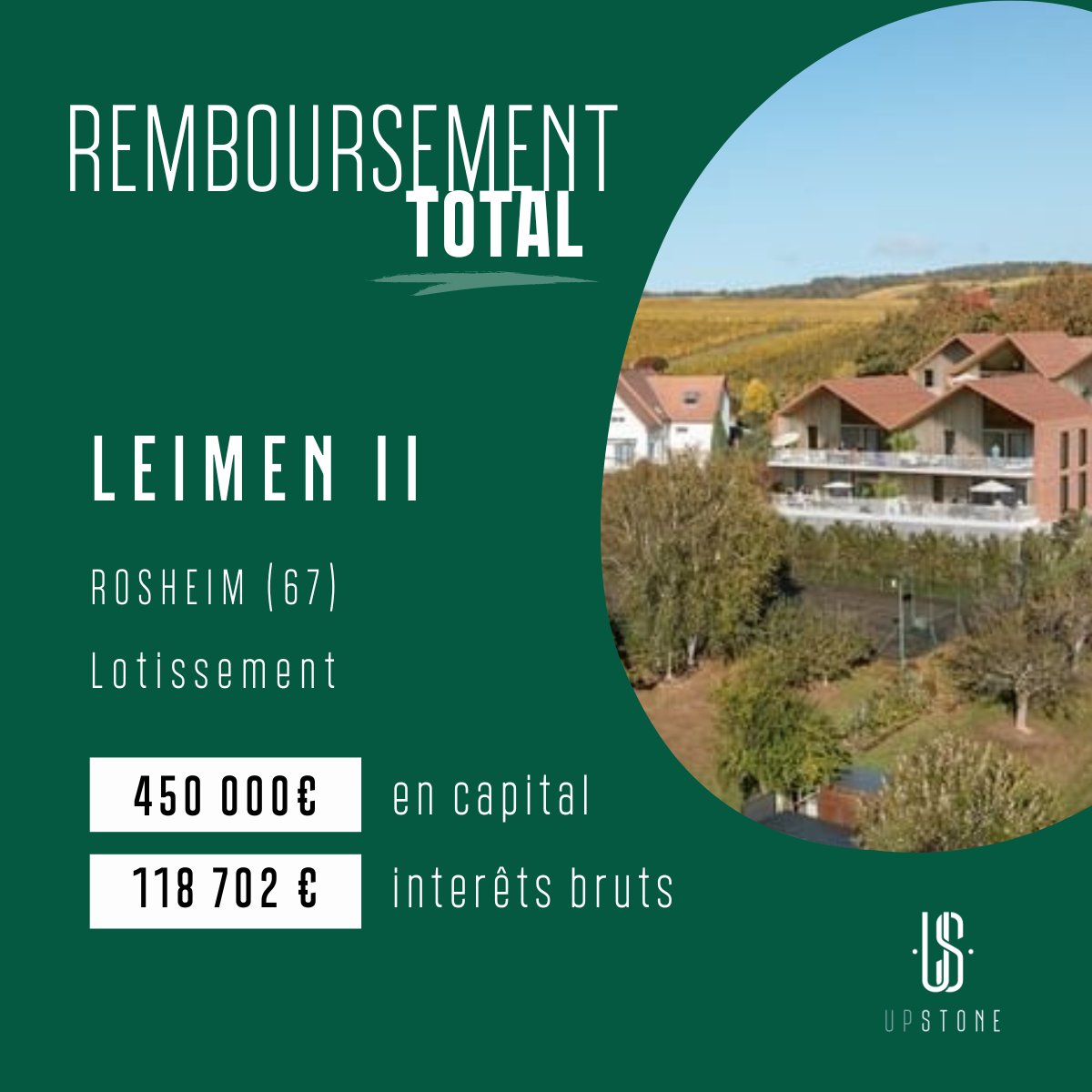 [ ACTUALITÉ REMBOURSEMENT ]

Bravo aux investisseurs qui ont reçus leur remboursement final sur le projet Leimen II ! 🚀

#crowdfunding #immobilier #remboursement #investissement