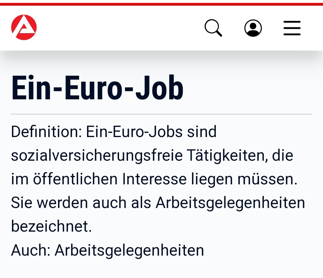 zukunft37's tweet image. Für alle, die eine Arbeitspflicht für #Flüchtlinge jetzt als "#Zwangsarbeit" deklarieren, möchte ich darauf hinweisen, dass es ähnliches bereits seit Jahrzehnten in Deutschland gibt.
Man nennt es Ein-Euro-Jobs.
Also regt Euch wieder ab! 😏😤