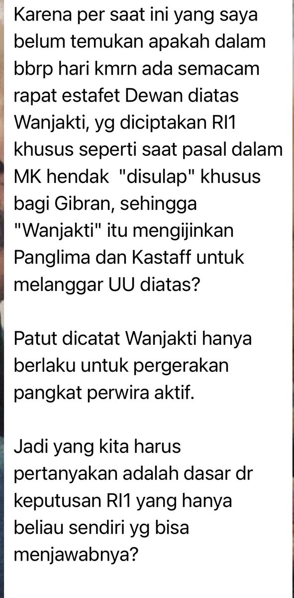 Respon Dr. Connie Bakrie perihal pemberian Jenderal bintang 4 ke Prabowo. Apakah memang seorang Presiden semaunya melanggar UU yang ada?