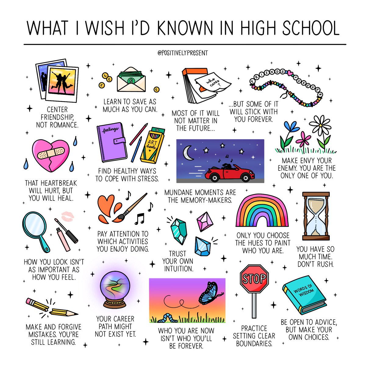 What do you wish you’d known in high school?