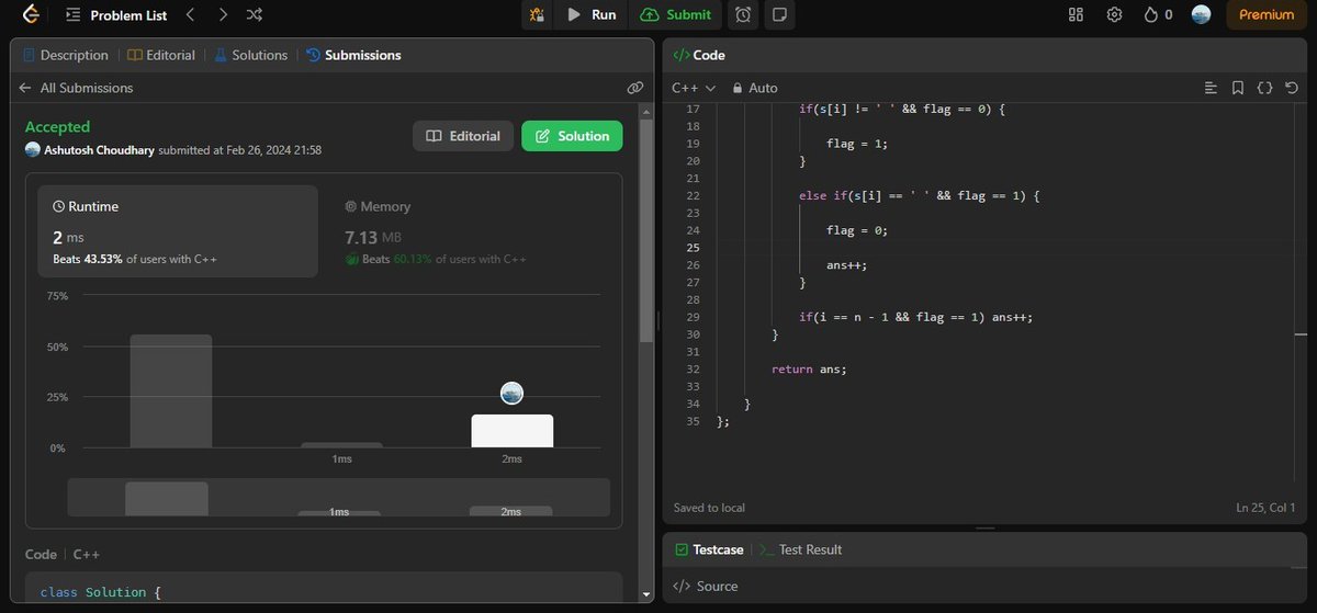AshuJatt6's tweet image. #75daysofcodechallenge   
-Day 69/75
LeetCode Problem Name:
1. K-th Smallest in Lexicographical Order.
2. Arranging Coins.
3. Find All Number Disappeared in an Array.
4. Assign Cookies.
Jagan
#Bitcoin 
ISRO
#पापनाशक_सतभक्ति
Power Of True Worship
BCCI
Disney