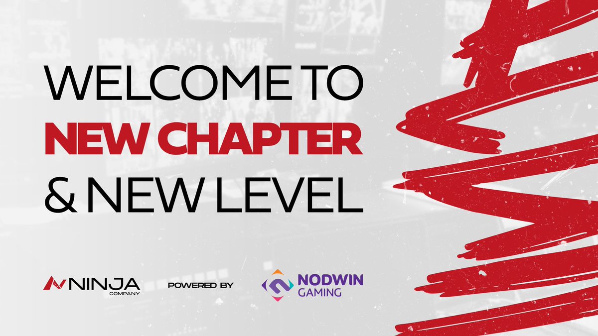NinjaCompanyGG's tweet photo. We are beyond excited to share that Ninja Company is embarking on a thrilling new adventure by joining forces with Nodwin Gaming! This marks the beginning of a 'New Chapter &amp; New Level' in our journey and we couldn't be more thrilled about the possibilities ahead. 🚀✨ https://t.co/uJofvh5P2p