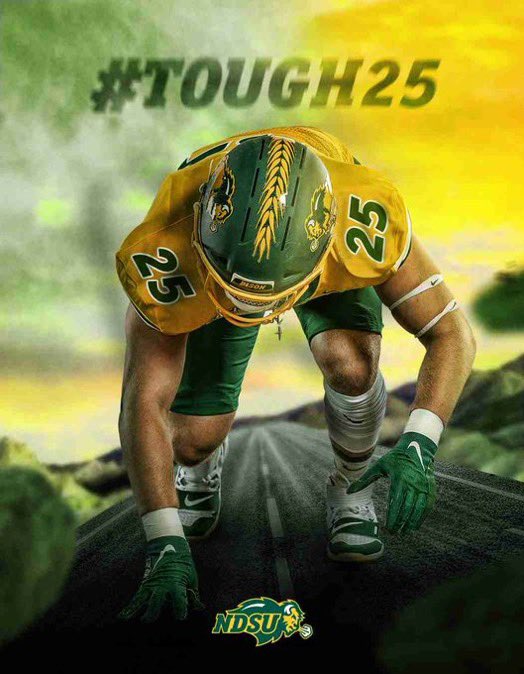 Thank you @PetersNDSU and @NDSUfootball for the graphic! #TOUGH25