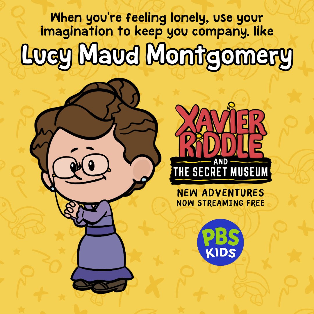 Lucy Maud Montgomery knows the true power of imagination ⛅🌈 #XavierRiddleAndTheSecretMuseum #LucyMaudMontgomery @LMMI_PEI