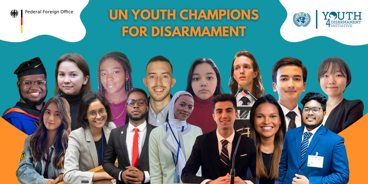 @UN_Disarmament se complace en anunciar la selección de 15 jóvenes líderes que formarán parte de los “UN Youth Champions for Disarmament” Conoce al grupo de jóvenes que inicia su aventura como promotores del desarme en sus regiones y comunidades ➡️ bit.ly/MeetYC4D