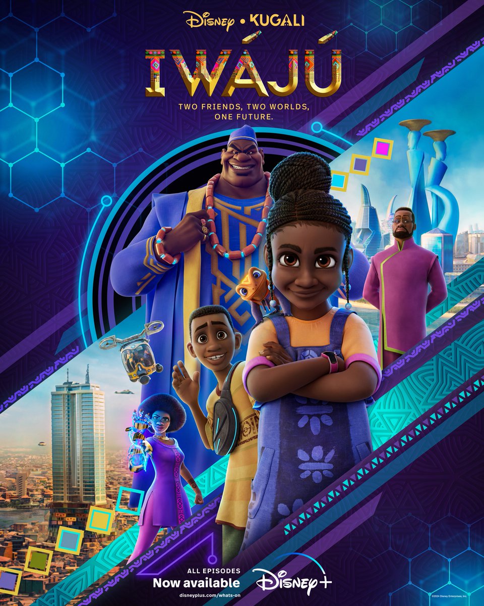 Two worlds, one future. All episodes of Disney Animation and @KugaliMedia's #Iwájú are now available on @DisneyPlus!