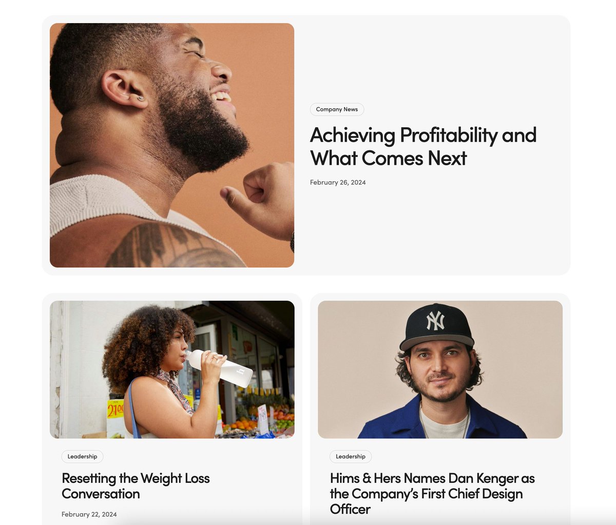 AndrewDudum's tweet image. The new $hims Newsroom is stunning. Great way to keep up to date with the latest coming out of the company!

If you haven&apos;t checked it out I&apos;d encourage you to bookmark for updates!

news.hims.com