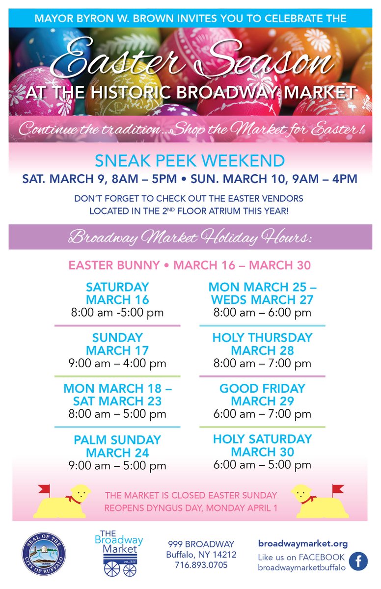Easter 2024 at the Broadway Market! #EasterBuffalo #PleaseShare