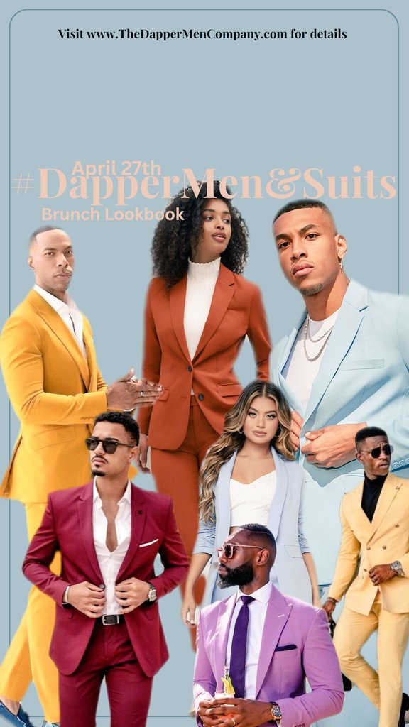 BrianAgbor's tweet photo. 59 days left... #DapperMen&amp;Suits | The Dapper Brunch will be an epic event! RSVP for complimentary Admission today. Men in suits or tuxedos. Ladies is suits or elegant attire. Learn more at https://t.co/qKNyJHcXcW

Brunch &amp; Upscale Vibes! https://t.co/GMzi0EguaC