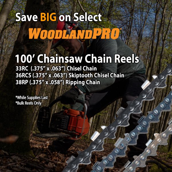 Save BIG💵 on WoodlandPRO 100' #Chainsaw #Chain Reels. This sale is on select bulk reel #loops only. Inventory is limited so get 'em while supplies last 🏃‍♂️
.
Click here to order: bit.ly/WPChainsawChai…