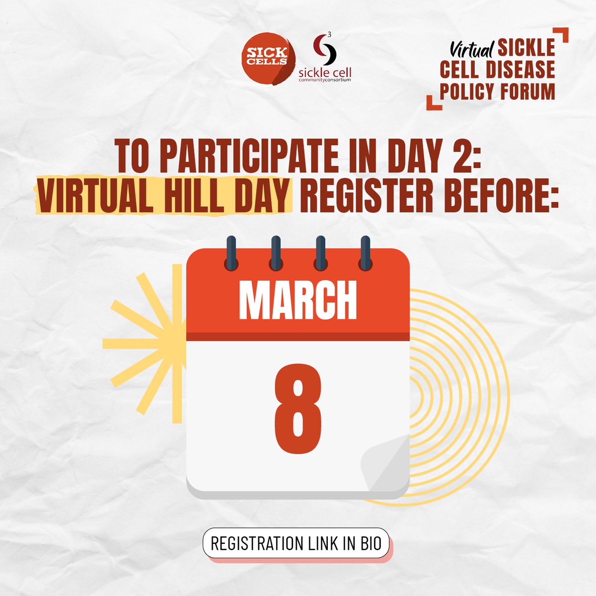 The deadline to register for the Policy Forum are dast approaching. Register by February 28th to receive a program book in the mail. And Register by March 8th to participate in the Virtual Hill Day on March 30th. Register at the following link: bit.ly/3I5Zhc8