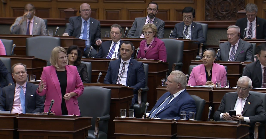 #ONpoli 

Today is #PinkShirtDay2024 

Doug Ford didn't get the memo.