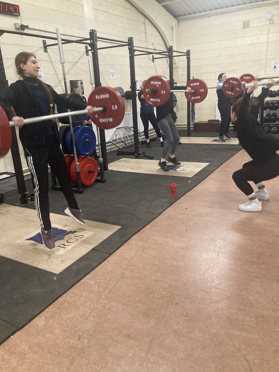 RCS_PE_Dept's tweet photo. Our TY girls are making fantastic progress in their Olympic Weightlifting skills as they continued to master the snatch during Week 2 of our Women in Sport Programme run by @weightliftingireland and @sportireland 

@sportsactivewexford #olympicweightlifting #womeninsport #snatch https://t.co/YY2TTTCsrH