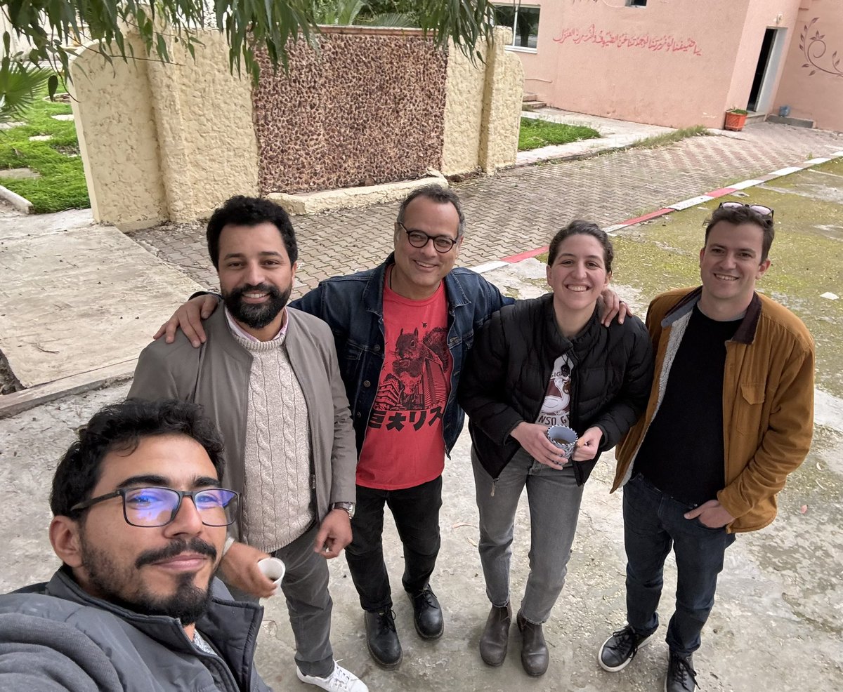 Discussions about how to report on imperialism. Great meeting of these and other fellow reporters in Tunisia.