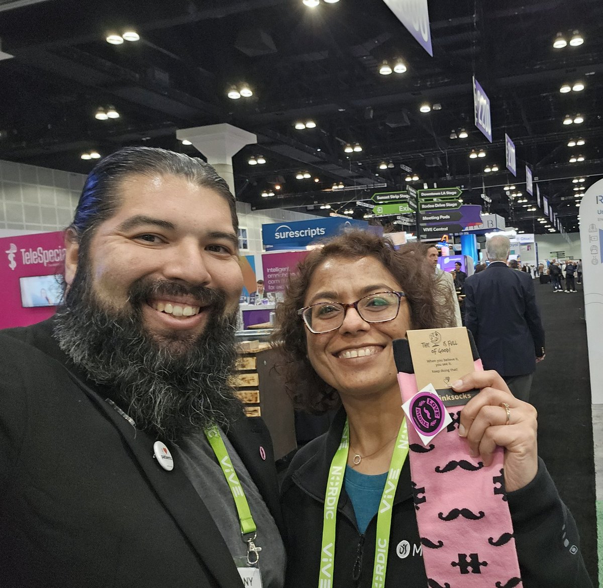 Welcome to #pinksocks <a href="/AnshuBJindal/">Anshu Jindal</a>  ❤️

After years of following each other's journeys on Twitter, so glad to finally meet in person!