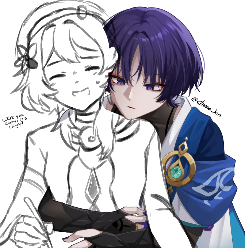 Just realized they were cooking and I sketched Lumine doing akademiya assignments instead- (Will redo this when Im free)