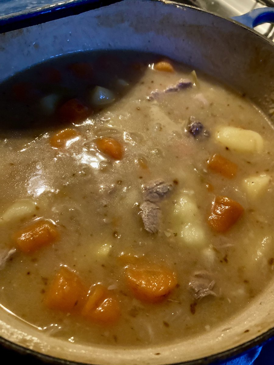 Today is <a href="/GlobalScouseDay/">Global Scouse Day</a> &amp; I’m celebrating with my version. (There are many). Basic onion, carrot, lamb or beef, potatoes &amp; stock. Slow cooked for at least 3 hours &amp; eaten with pickled red cabbage or beetroot. Blind Scouse is without meat either cos you are veggie or brassic. 🤣