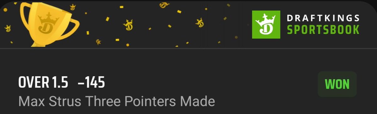 Cavalette23's tweet image. #LetEmKnow #NBA
#MaxStrus #Cavs        
#3PointsMade &amp;amp; #Points 🏀
#DraftKings       #DraftkingsSportsbook       
#GamblingX #GamblingTwitter