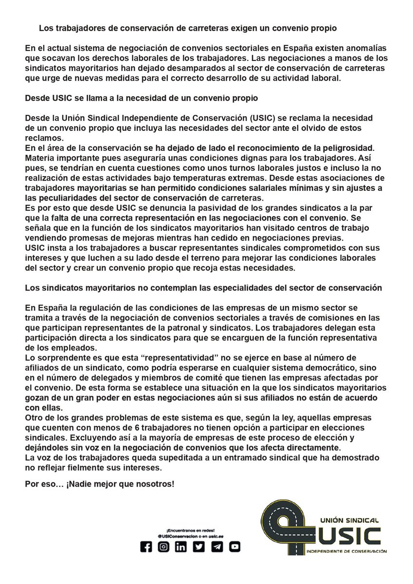 #Nota Informativa 
#conservacion de carreteras