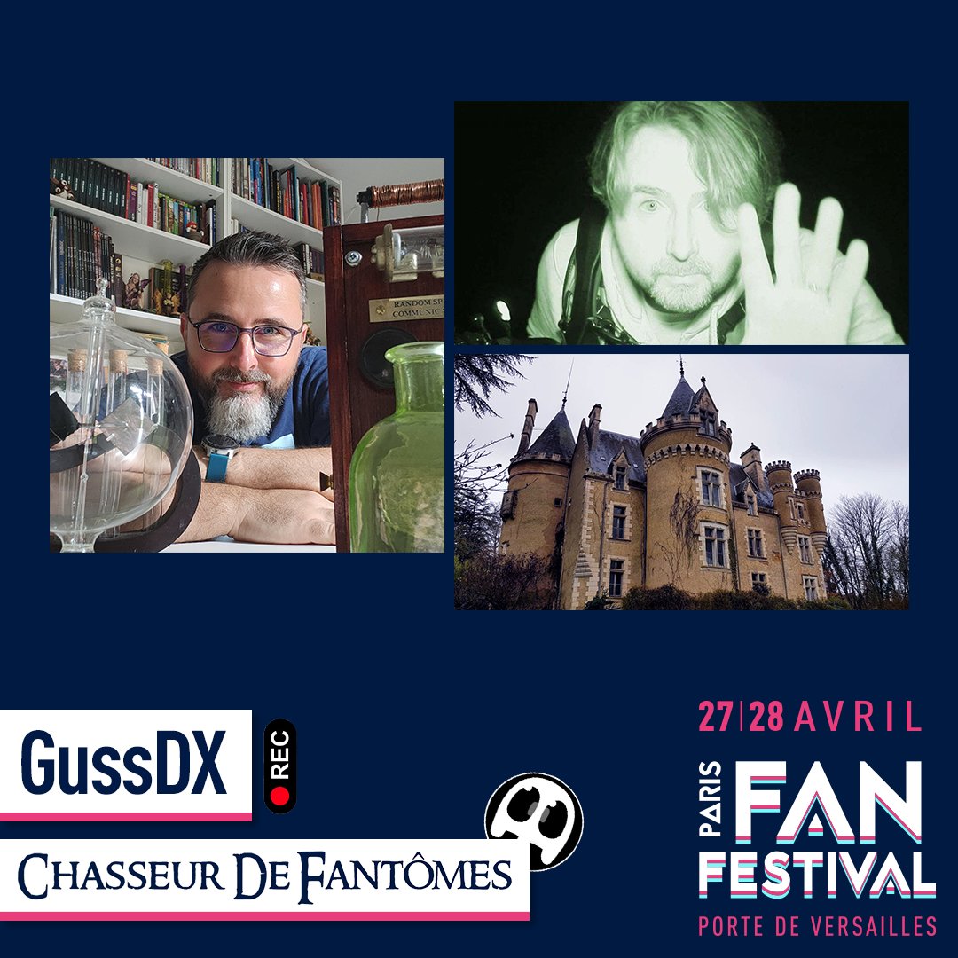 GussDX, chasseur de Fantômes, Vidéaste et Streameur, sera présent au Paris Fan Festival les 27 et 28 avril prochain !  

🎟️ parisfanfestival.com/billetterie/  

#parisfanfestival #festival #guzzdx #chasseurdefantomes #paranormal