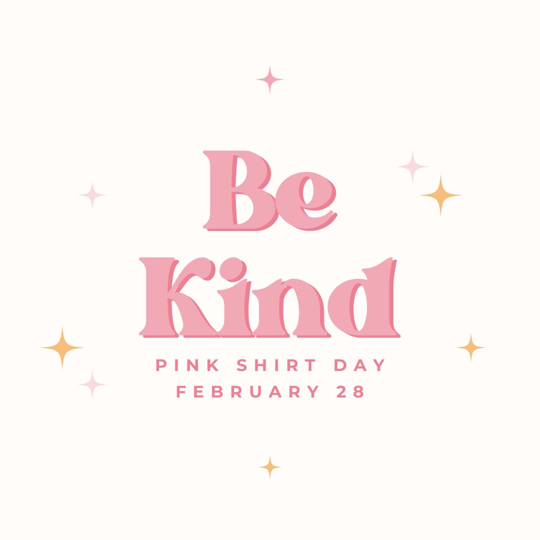 Today is Bullying Awareness Day. Let's be kind and lift each other up. #CISVA #PinkShirtDay2024 #BeKind #Catholicschools