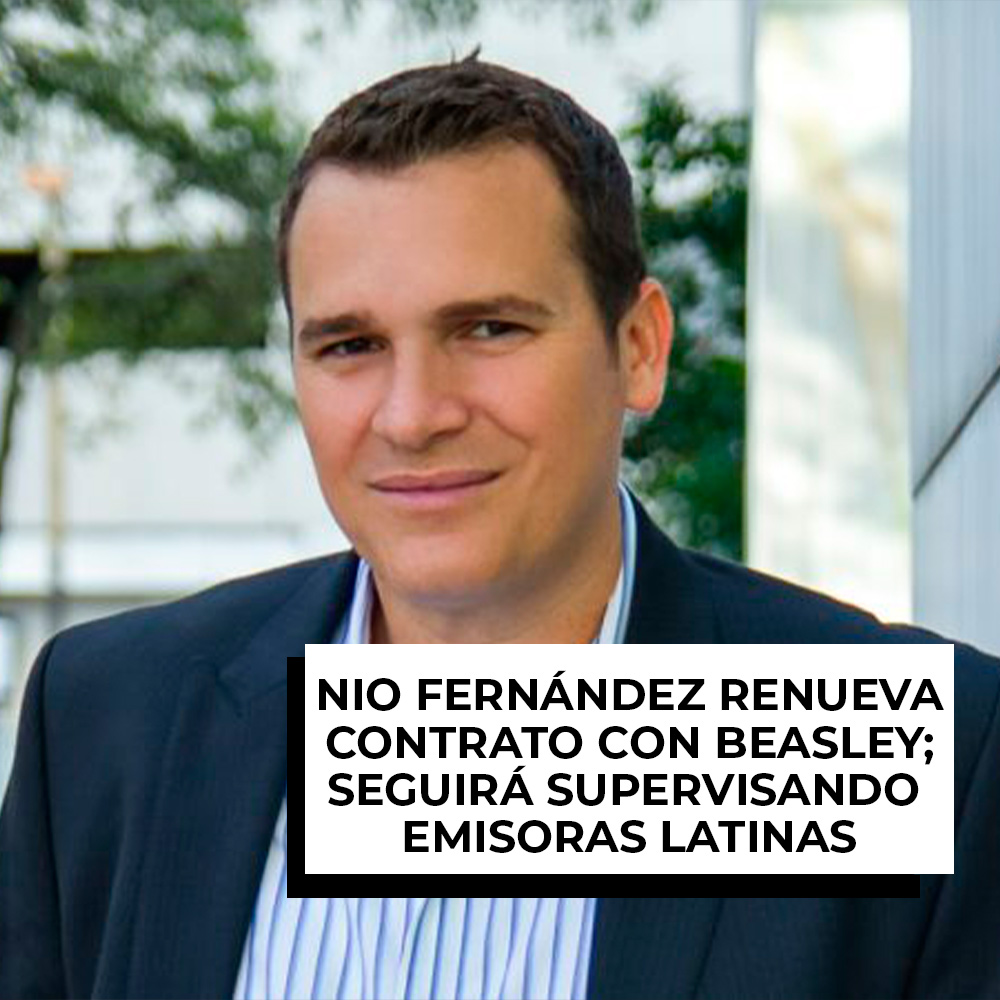 RadioNotas's tweet photo. Nio Fernández renueva contrato con Beasley; seguirá supervisando emisoras latinas
#radio #am #fm #Beasly
👉 https://t.co/LnonVAEbvX https://t.co/N3ToqeHZ5M