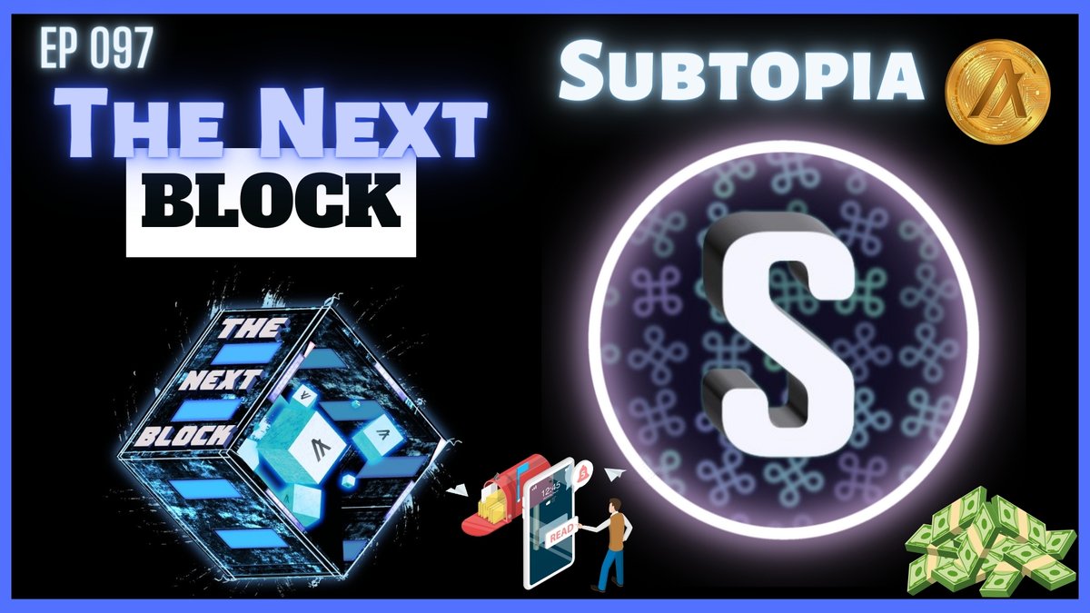 TheNextBlock3's tweet image. 🍻Be sure to set those reminders for this weeks show! We will be talking all about the current markets plus we will feature a special guest in @subtopia_algo. Excited to hear them breakdown what they are building on #Algorand $ALGO 

✅ $BTC to 60K 
✅ $ALGO to ???
✅ Altcoin szn…